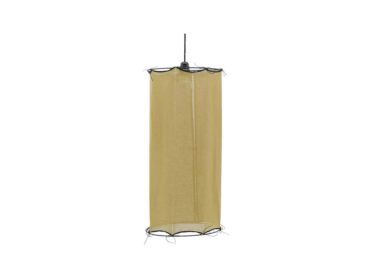 Abat-jour pour suspension en coton Riad Petit Safran