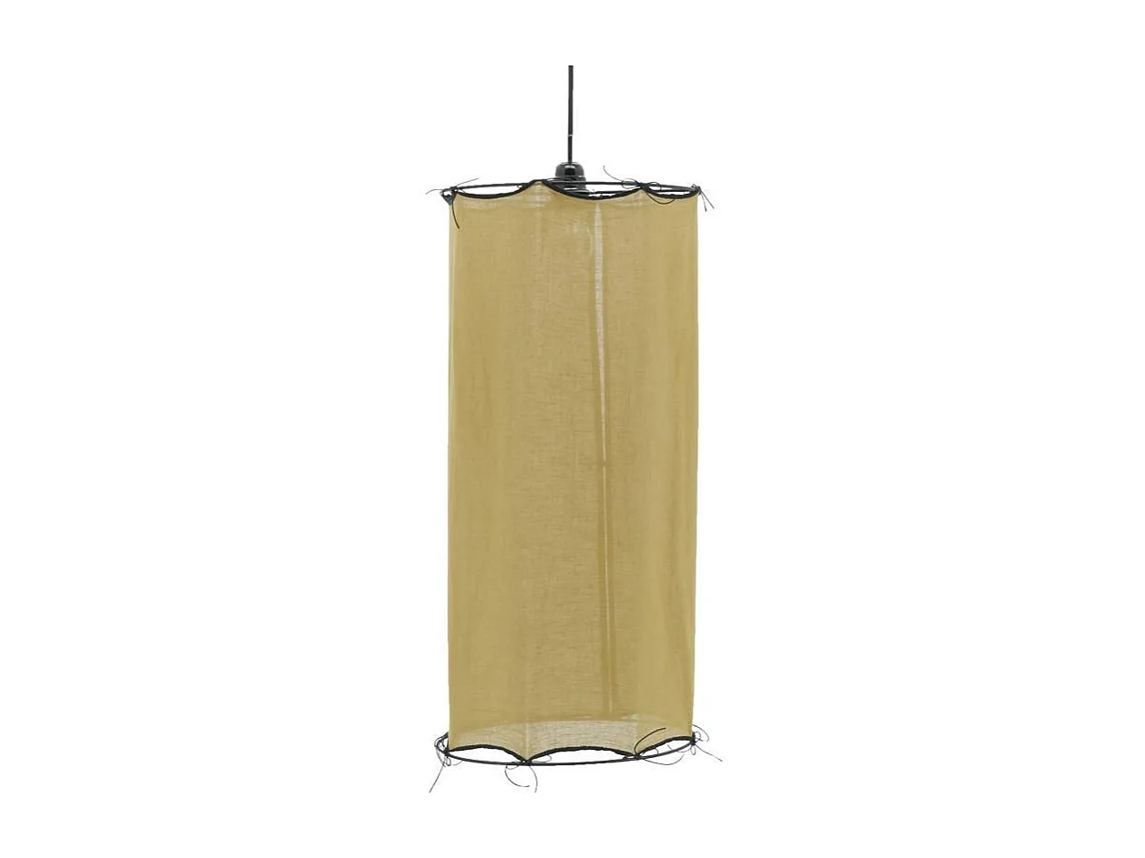 Abat-jour pour suspension en coton Riad Petit Safran