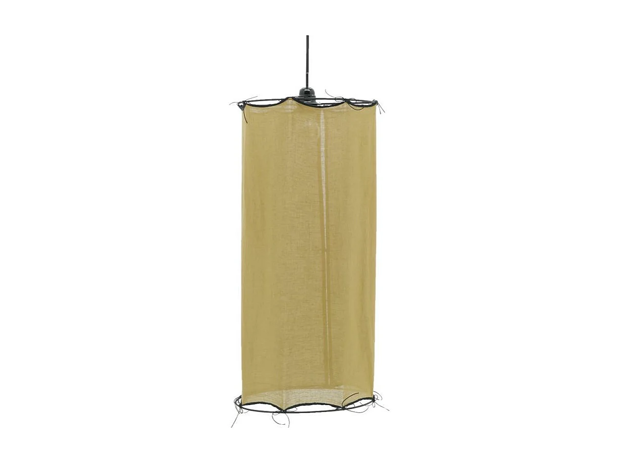 Abat-jour pour suspension en coton Riad Petit Safran