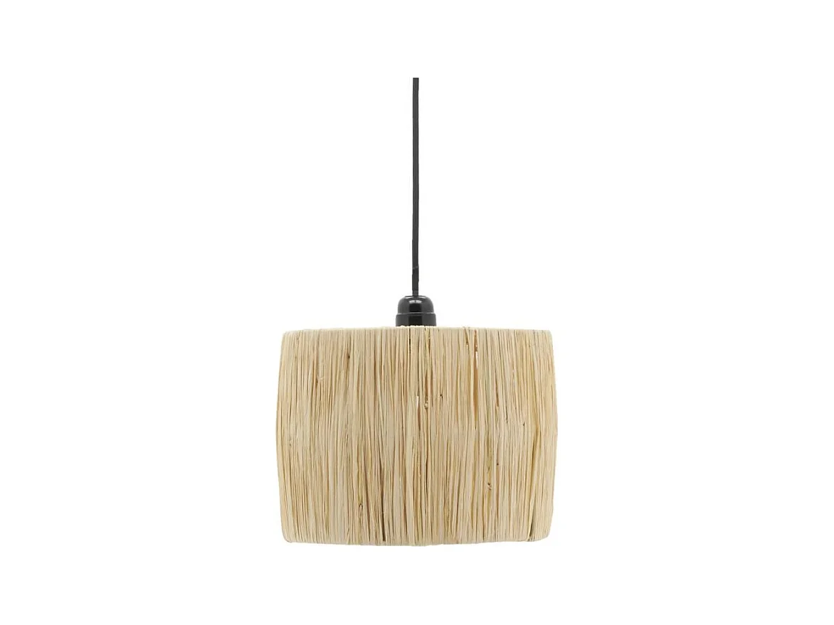 Abat-jour pour suspension en raphia naturel Kenya Abat-jour naturel