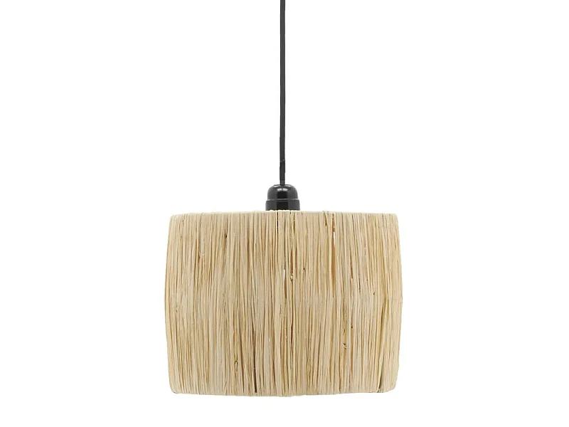 Abat-jour pour suspension en raphia naturel Kenya Abat-jour naturel