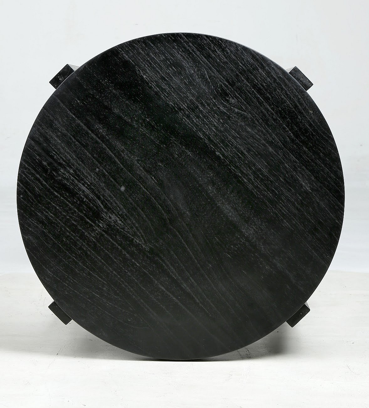 Puloyati, table d'appoint ronde, démontable en bois de mindi massif ...