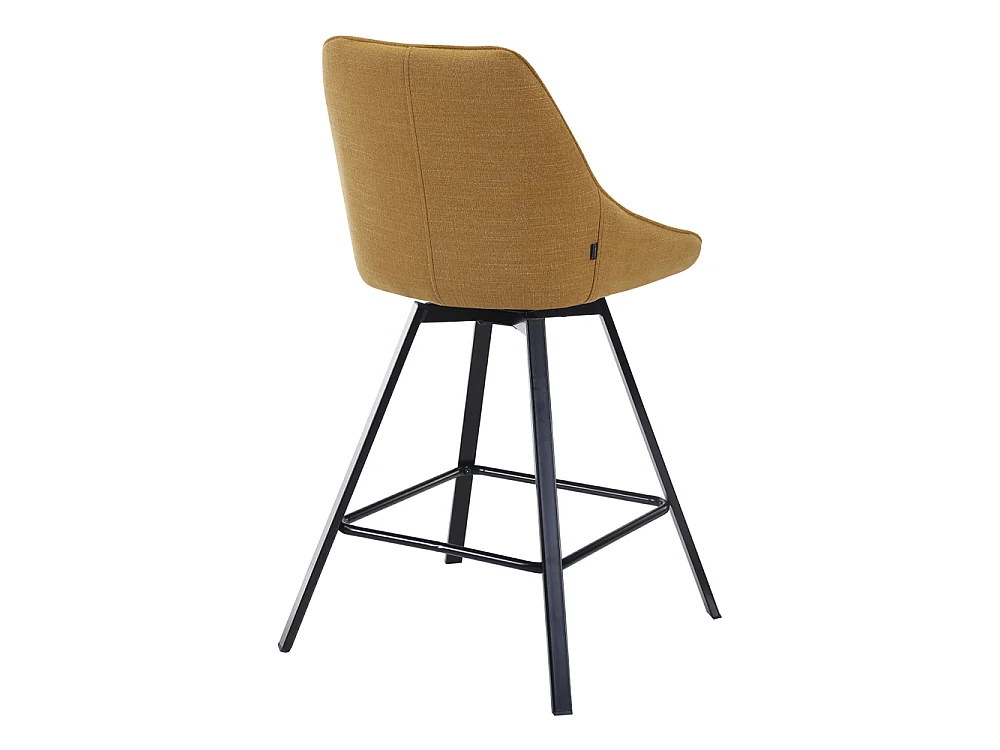 Tabouret rembourré - tresse miel dans un tissu hydrophobe - YANII