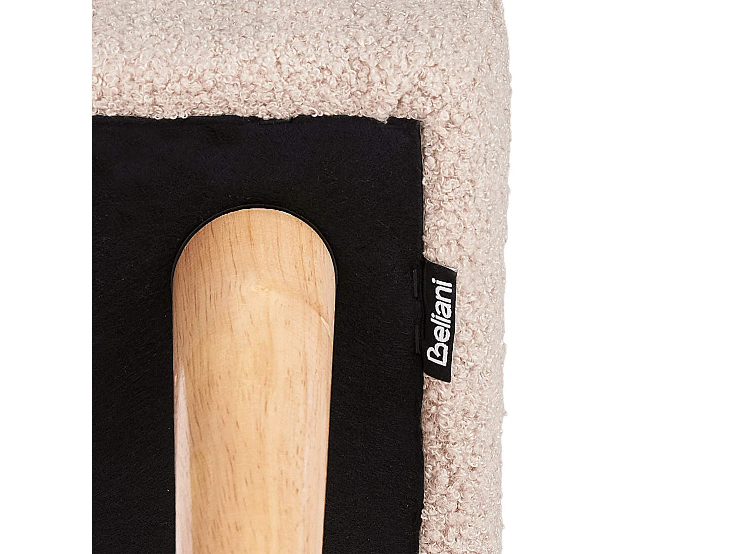 Stołek TAKOMA Boucle Jasnobeżowy