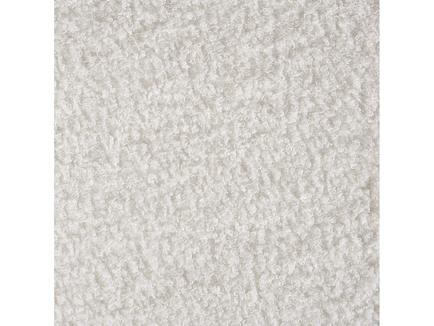 Hocker mit Holzbeinen Bouclé weiß rechteckig Schemel Sitzhocker Modern Takoma