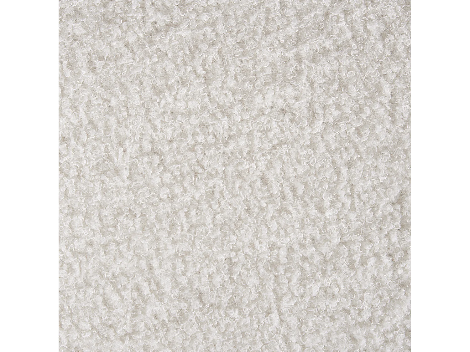 Repose-pied TAKOMA Bouclé Blanc