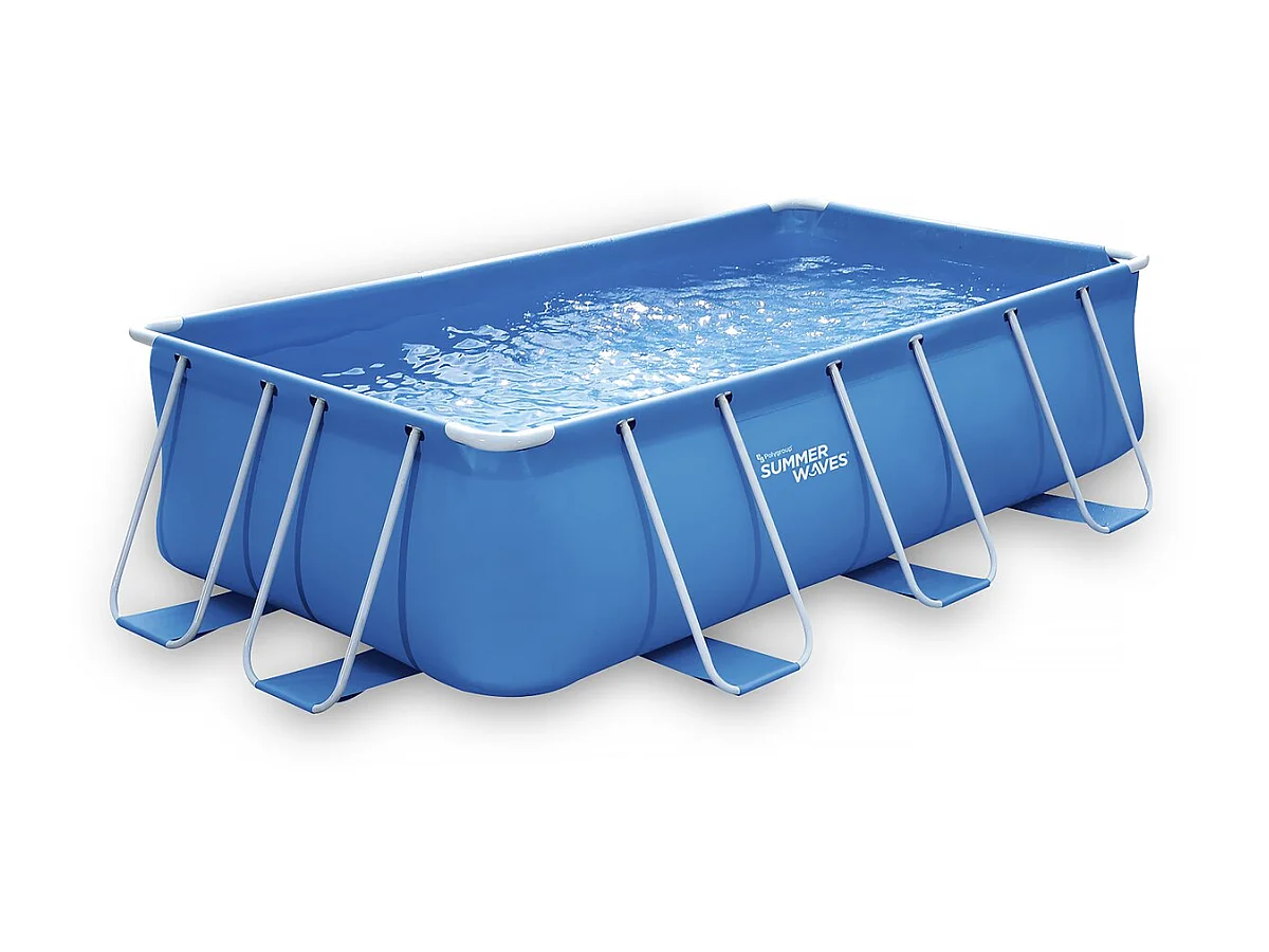 Piscine tubulaire rectangle- LUDO 1 - 4 x 2 x 1 m - Filtration à cartouche