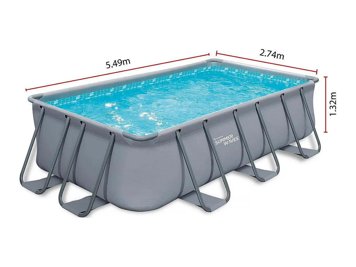 Piscine tubulaire LUDO 3 - 5.49 x 2.74 x 1.32 m - filtration 5.29 m3/h