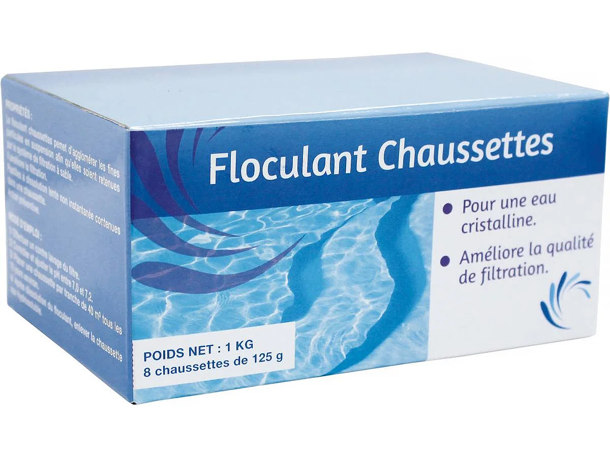 Floculent chaussettes  " Senet Piscine " - 1 Kg