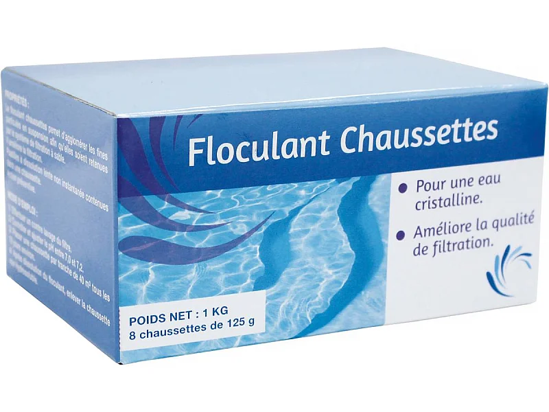 Meias floculantes "Senet Piscine" para água cristalina - 1 kg