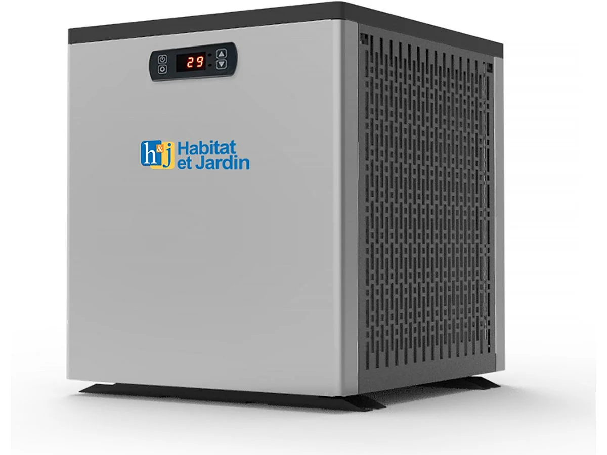 Piscina de madera "Miami 130" - 4,86 x 3,36 x 1,30 m + Mini Bomba de Calor - Potencia 3,5 Kw