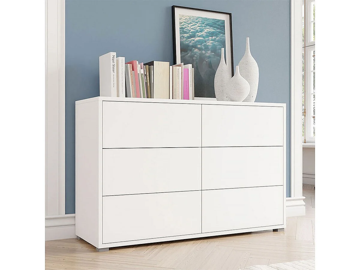 Commode - "Gesita" - 120 x 73 x 41 cm - Blanche