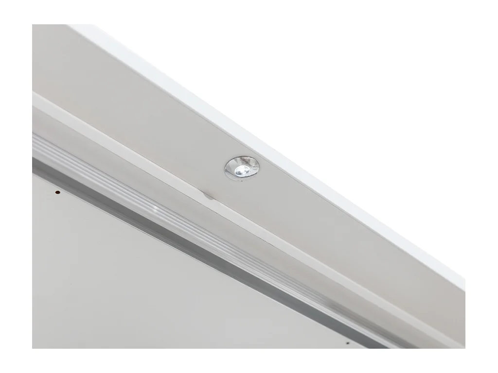 Armadio 2 ante con specchio e LED L255 cm Bianco - INGINA