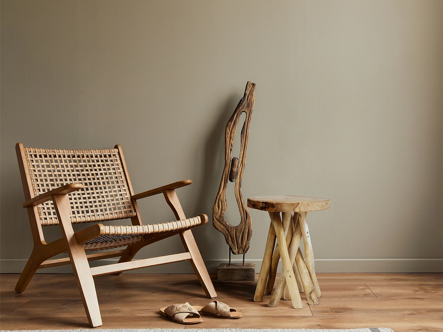 Beistelltisch - Teakholz - Naturfarben - GAYANA