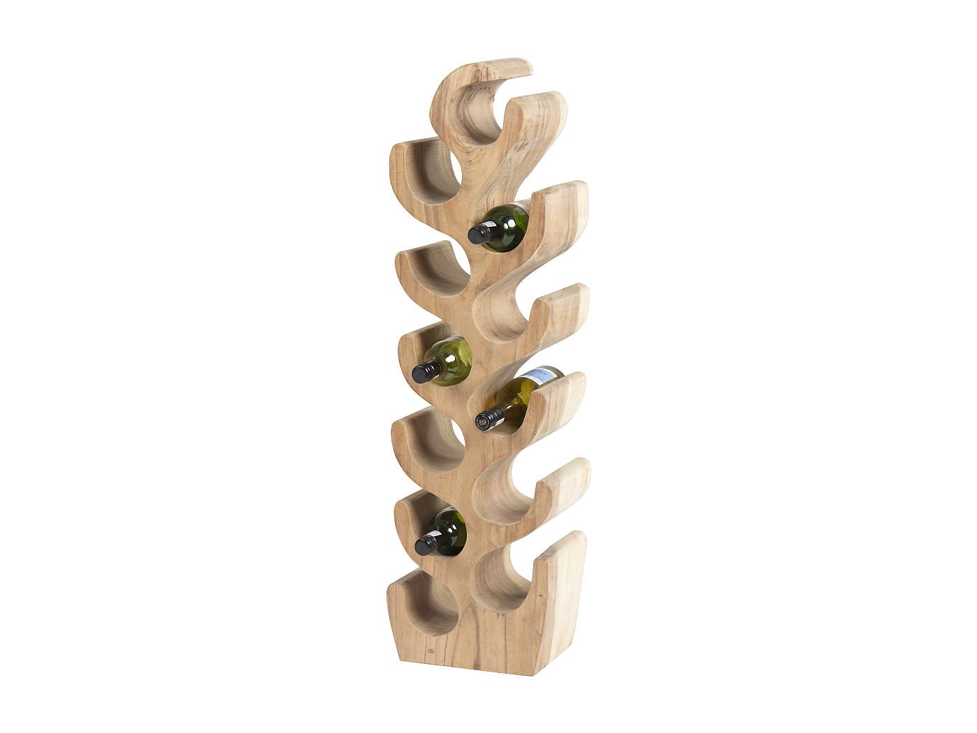 Porte-bouteilles à Bière En Bois Naturel Kesper - 30x30x15 Cm, Capacité 11 Verres, Pour Fêtes Et Extérieur