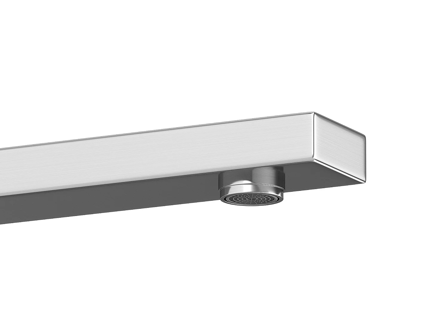 Einhebelmischer mechanisch - eckig - Nickel gebürstet - VISTULA