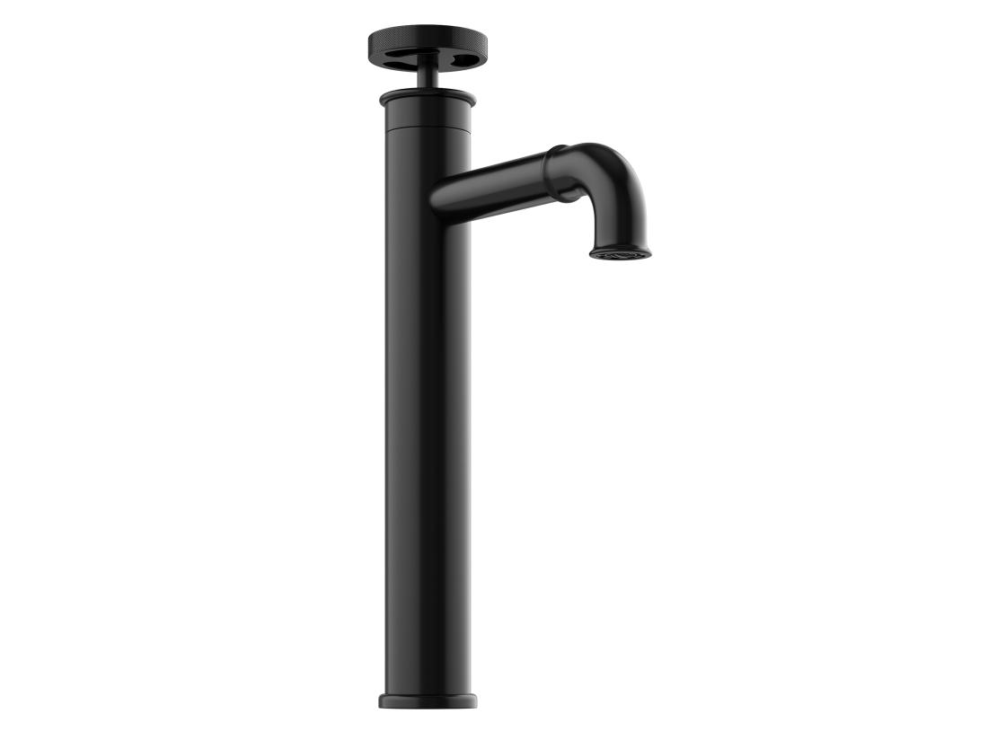 vente unique Robinet mitigeur mécanique surélevé - H30 3 cm - Noir mat - KODVA