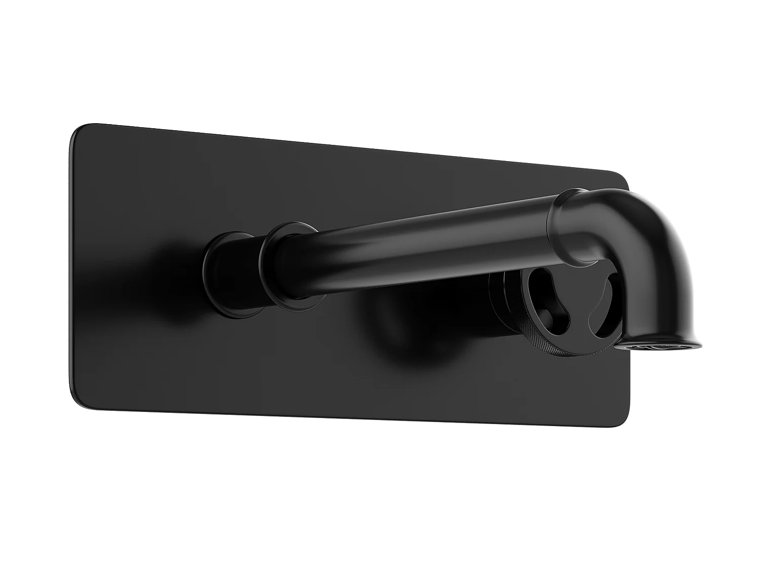 Grifo mezclador mecánico encastrable - Negro mate - KAZANKA