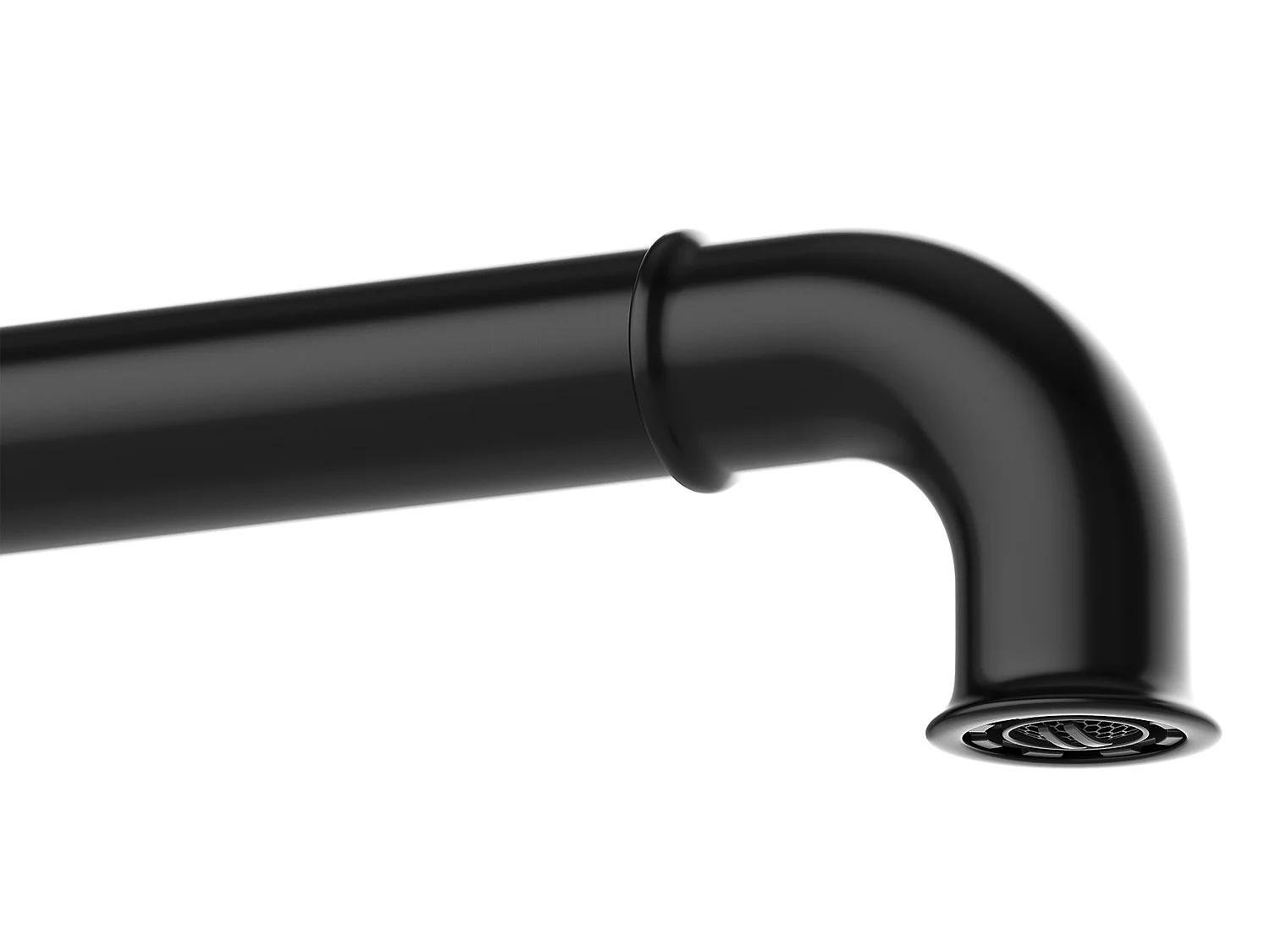 Inbyggd mekanisk blandare - Matt svart - KAZANKA