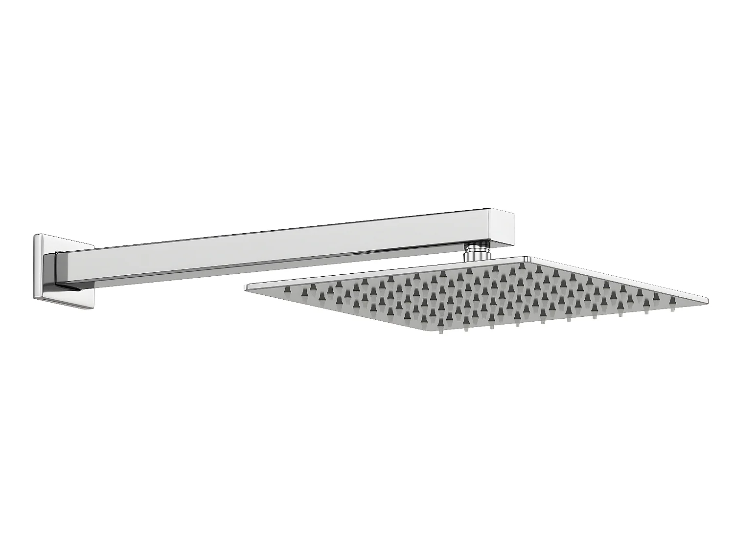 Ensemble de douche encastrable avec mitigeur thermostatique - Couleur nickel brossé - TEREK