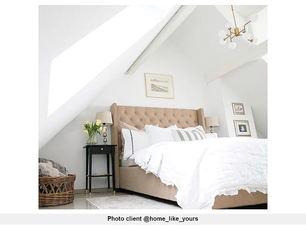 Tweepersoonsbed MASSIMO gewatteerd met capitons - 160 x 200 cm - Beige - Stof