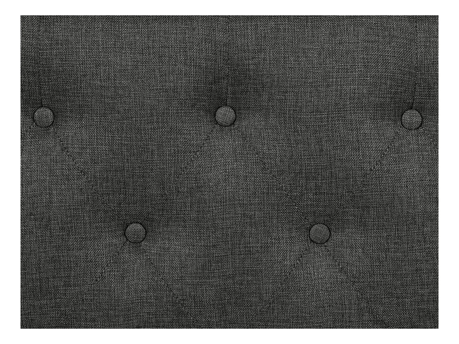 Polstret sengegavl 170 cm - Stof - Gråt - MASSIMO II