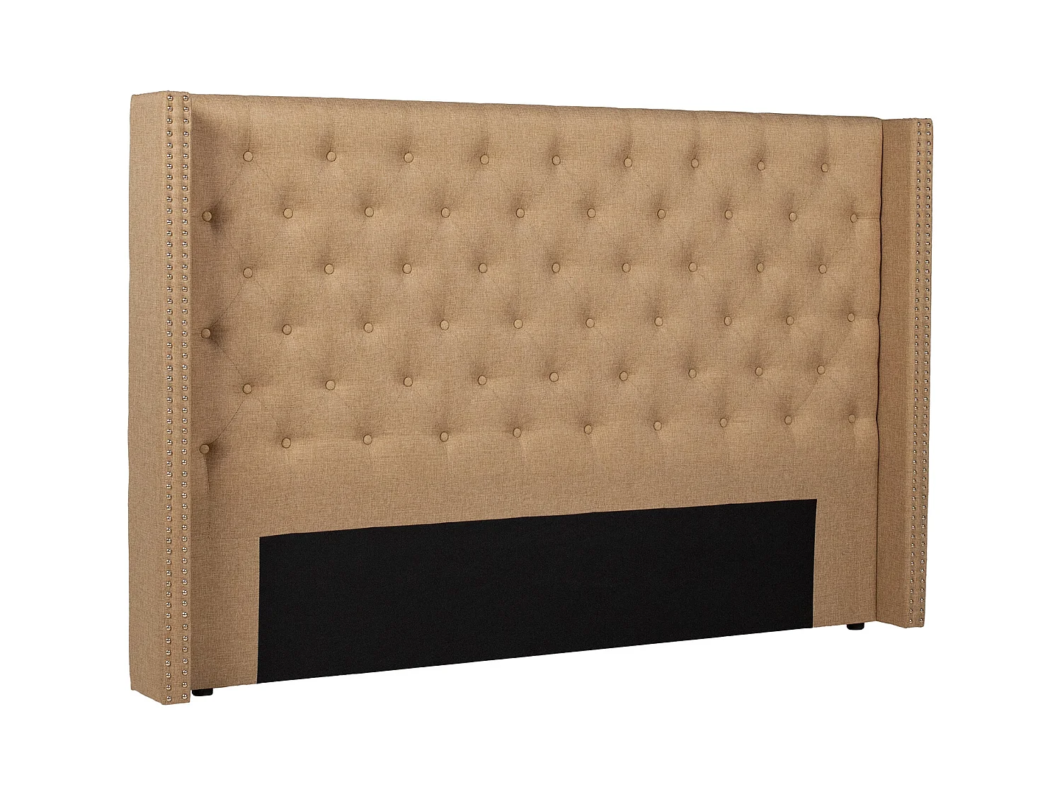 Cabecero acolchado de 170 cm - Tela - Beige - MASSIMO II