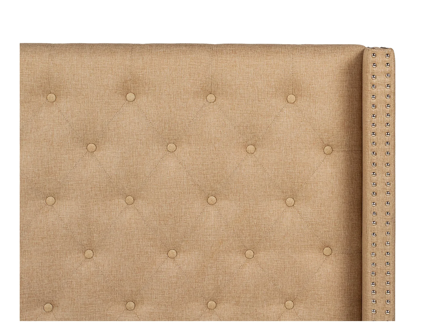 Cabecero acolchado de 170 cm - Tela - Beige - MASSIMO II