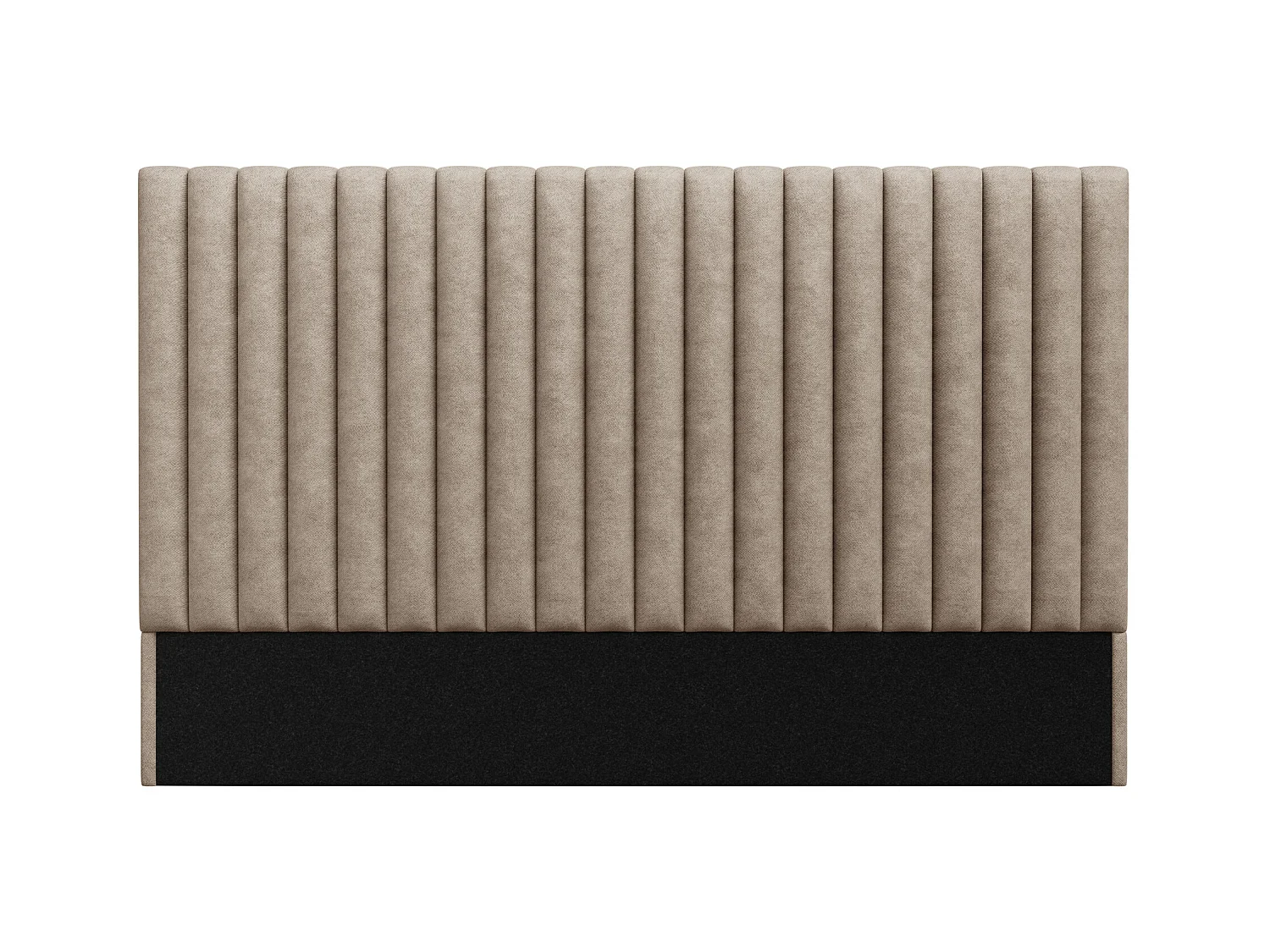Hoofdeinde met verticale stiksels - 200 cm - Stof - Beige - SARAH