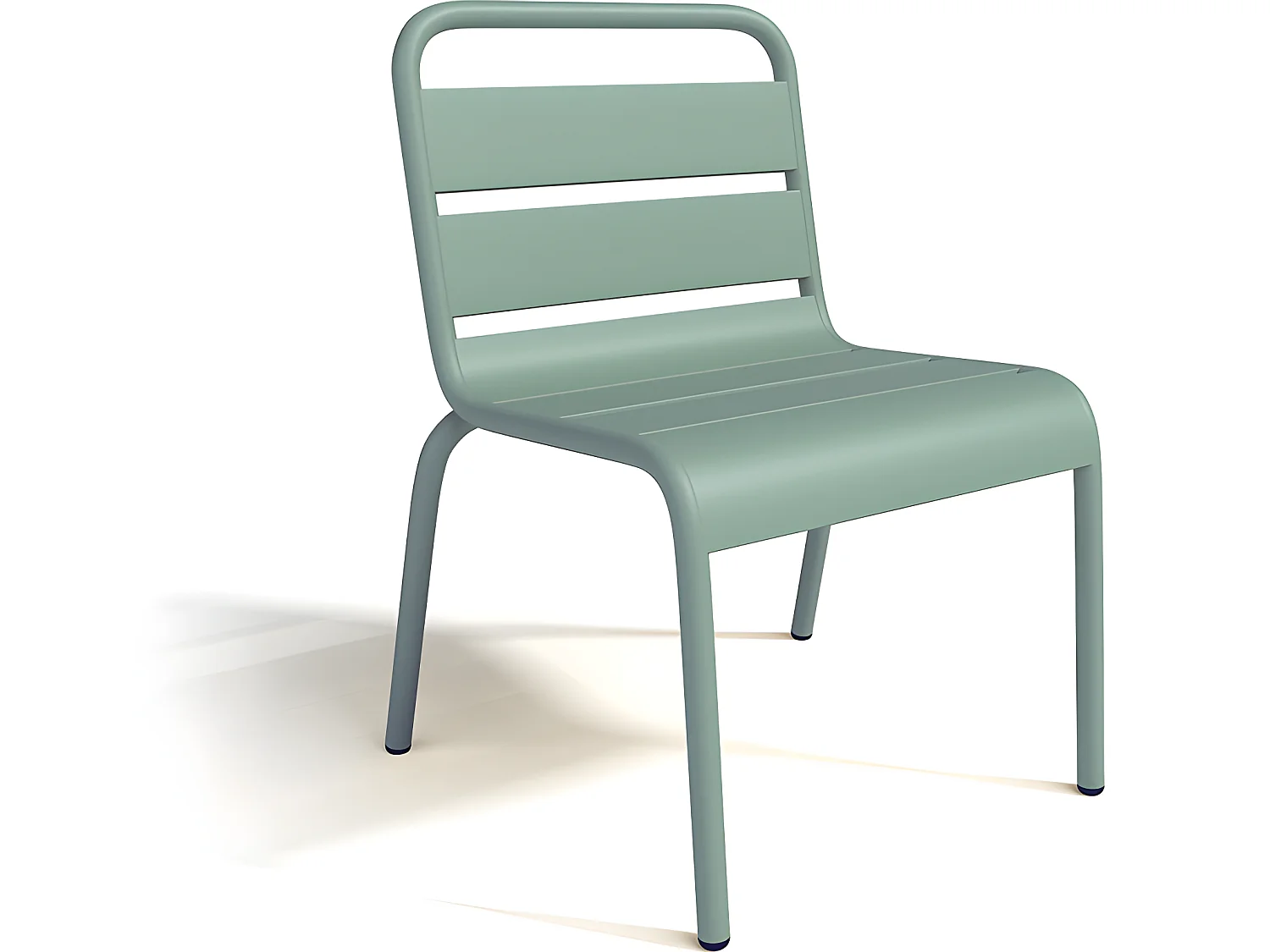 Gartenstuhl für Kinder stapelbar 2er-Set - Metall - Hellgrün - POPAYAN von MYLIA