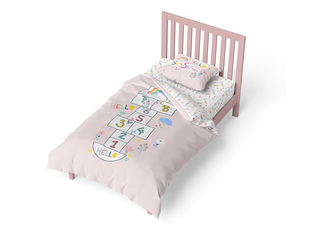 Parure da letto per bambini pompiere e pirata reversibile copripiumino 140 x 200 cm 100% cotone biologico 1 federa 63 x 53 cm 