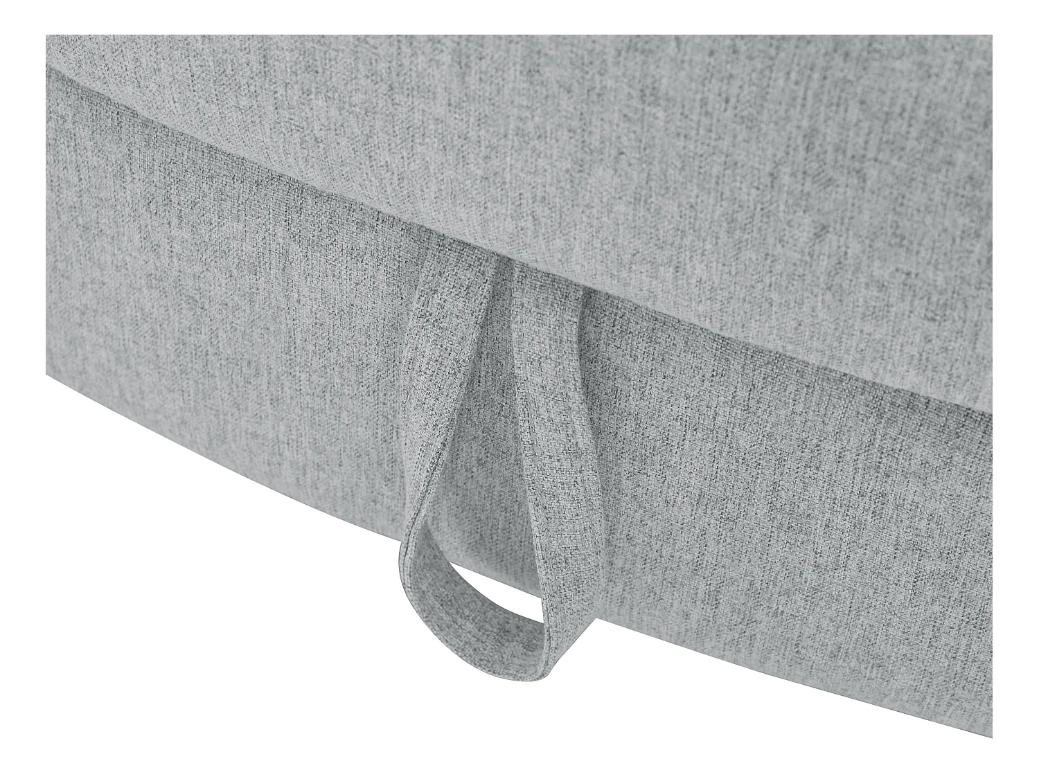 Recamiere mit Schlaffunktion & Stauraum - linksseitig - Stoff - Hellgrau - PENELOPE