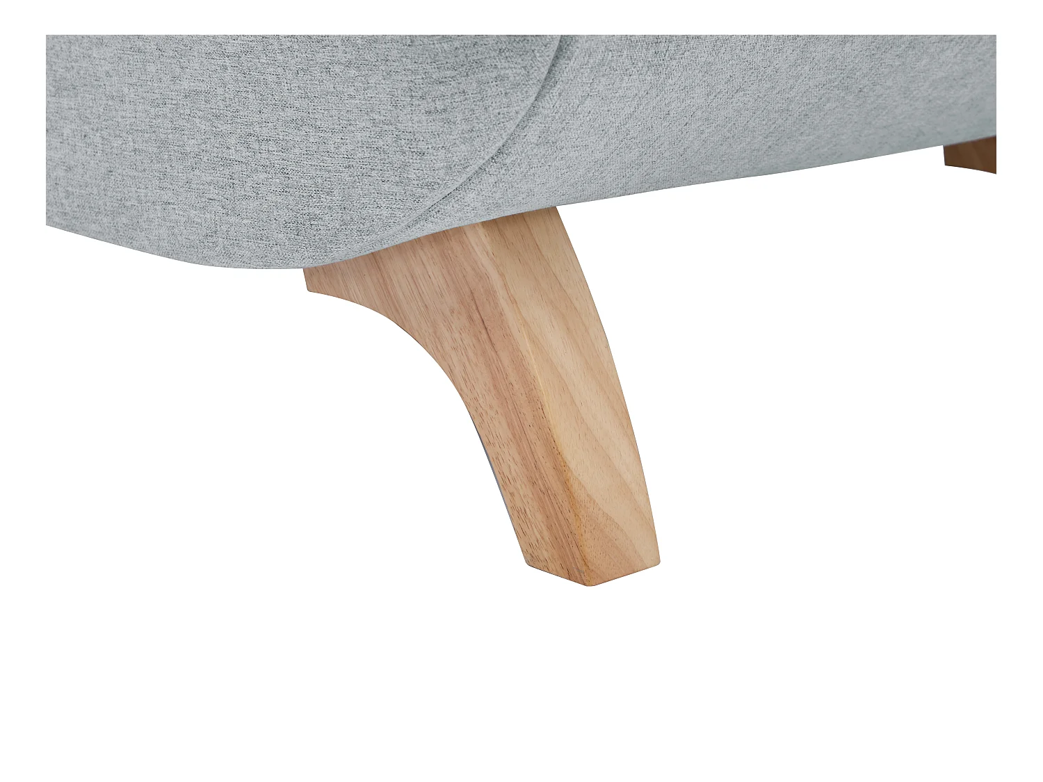 Recamiere mit Schlaffunktion & Stauraum - linksseitig - Stoff - Hellgrau - PENELOPE