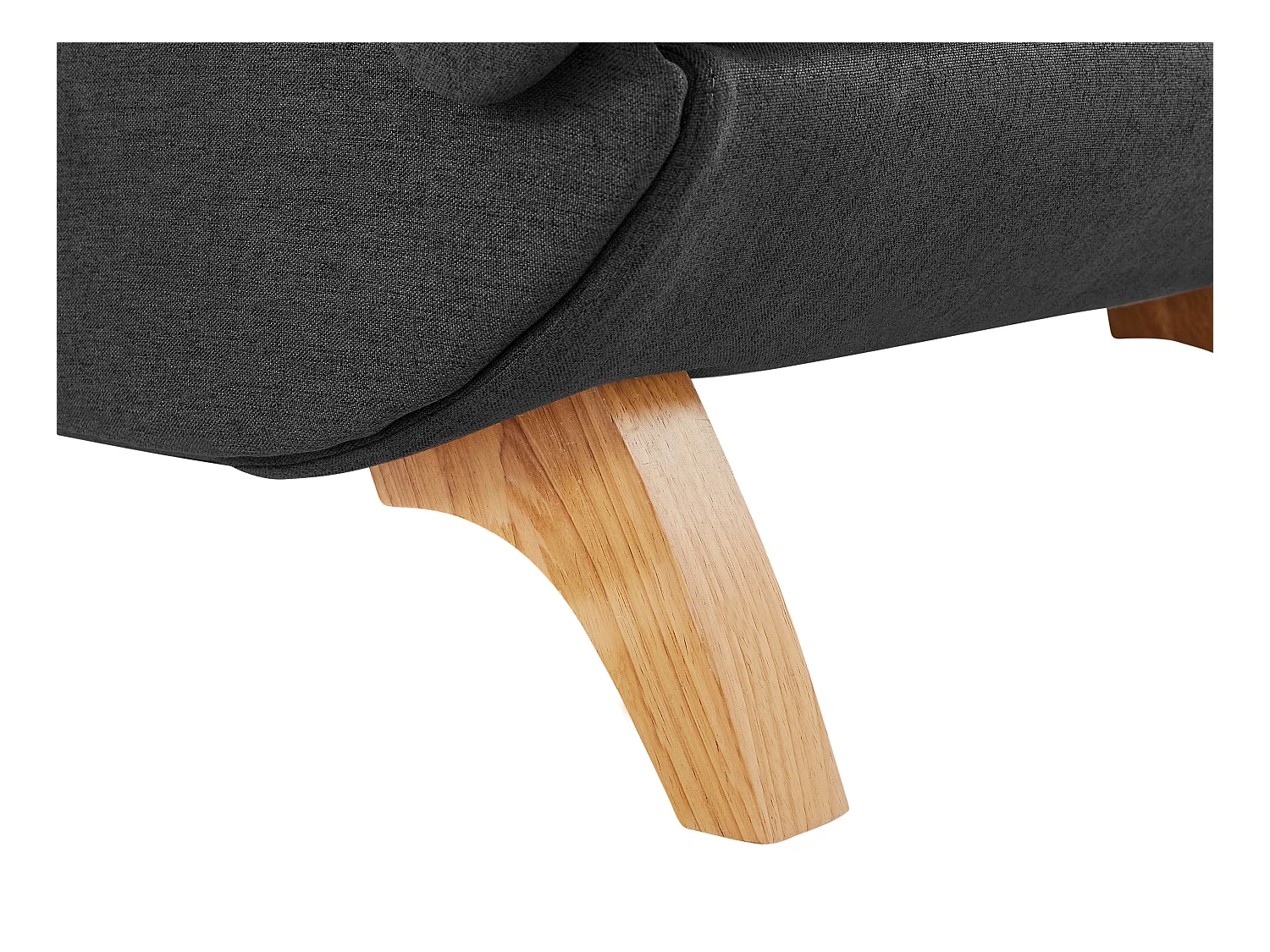 Recamiere mit Schlaffunktion & Stauraum - linksseitig - Stoff - Anthrazit - PENELOPE