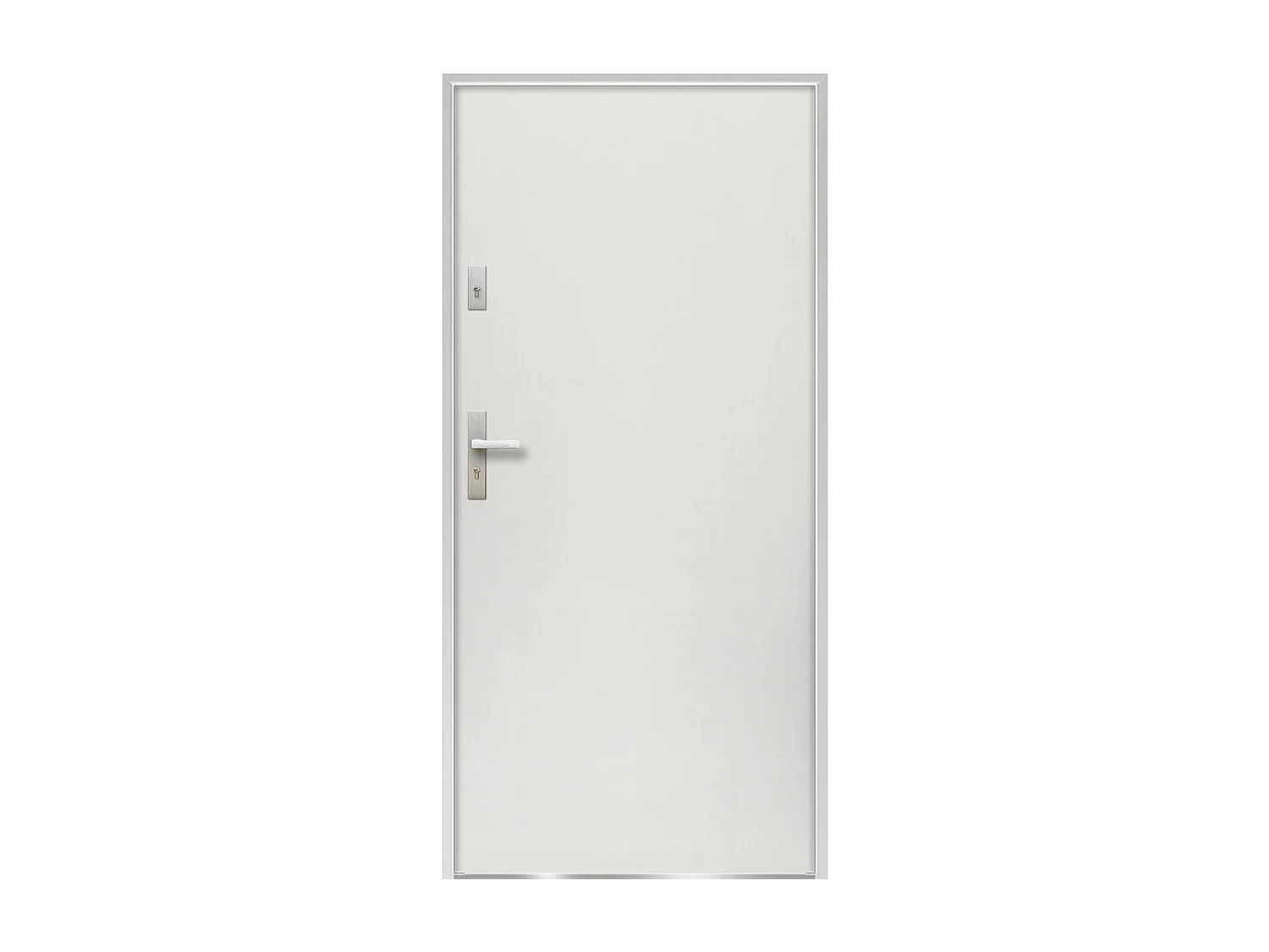 Deur van staal H.207 x B.100 cm wit - Deuraanslag rechts - AGUEDA