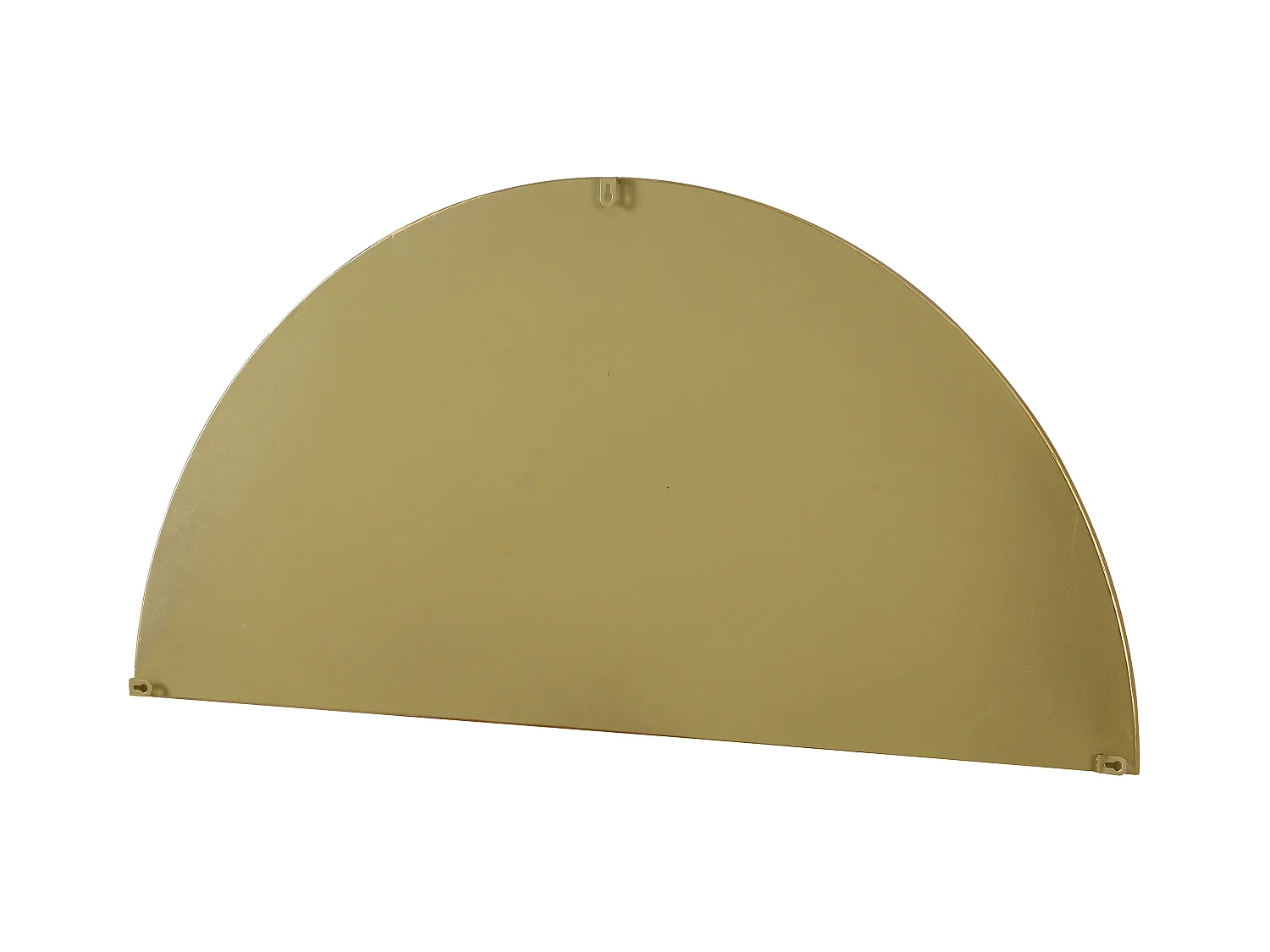 Espejo semicircular design de metal - Ancho 50 x Alt. 100 cm - Dorado - GAVRA