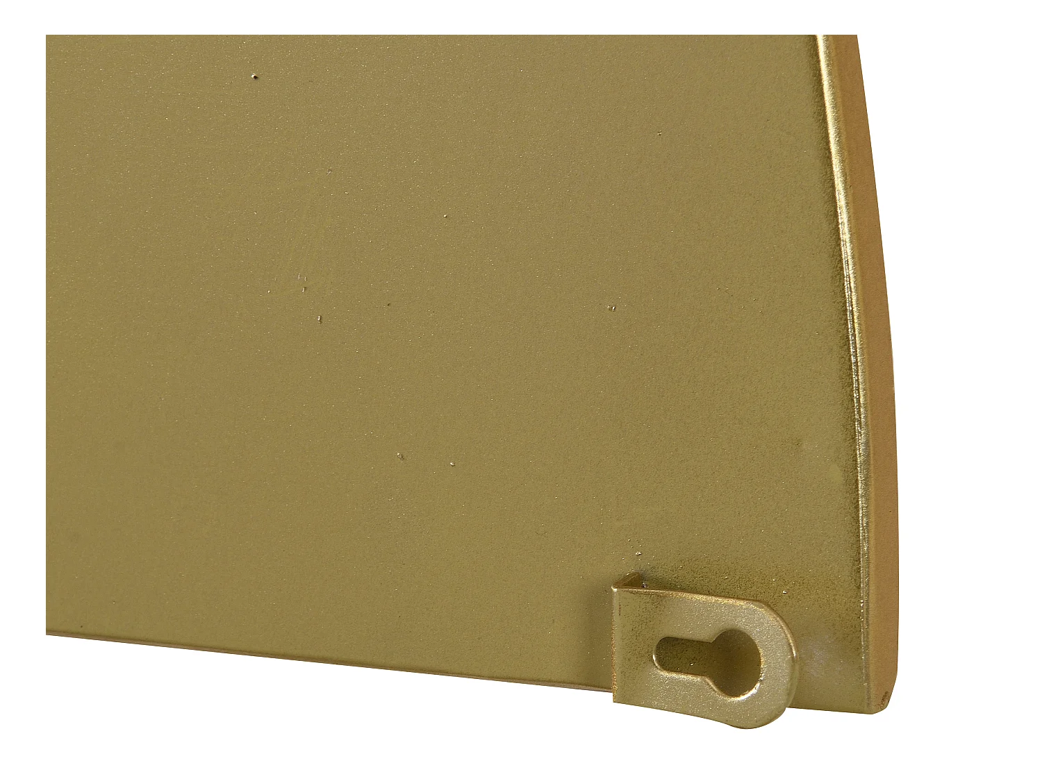 Espejo semicircular design de metal - Ancho 50 x Alt. 100 cm - Dorado - GAVRA