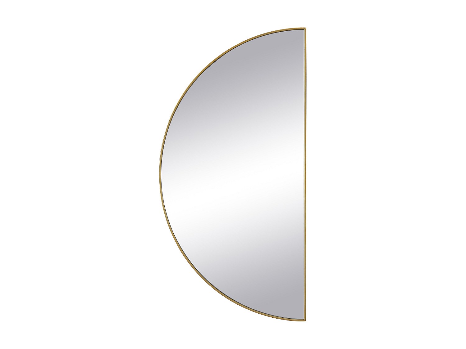 Spiegel halbrund Design - 50 x 100 cm - Goldfarben - GAVRA günstig online kaufen