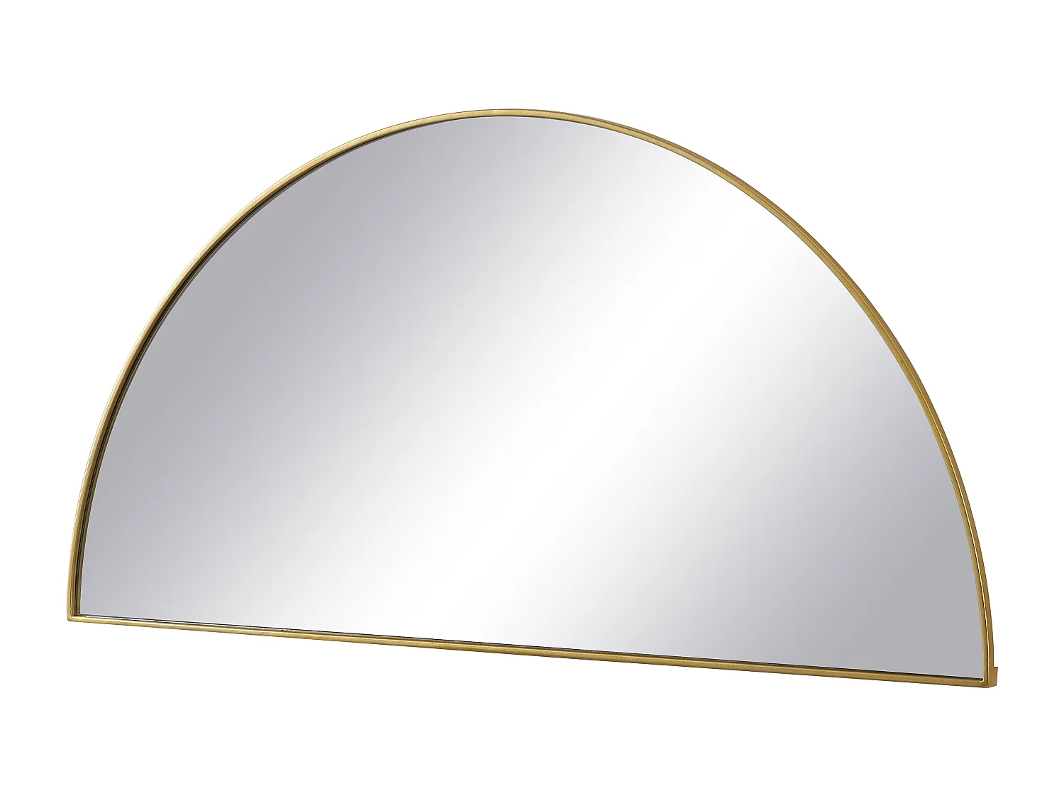 Halvmåne designerspeil i metall - L.50 x H.100 cm - Gull - GAVRA