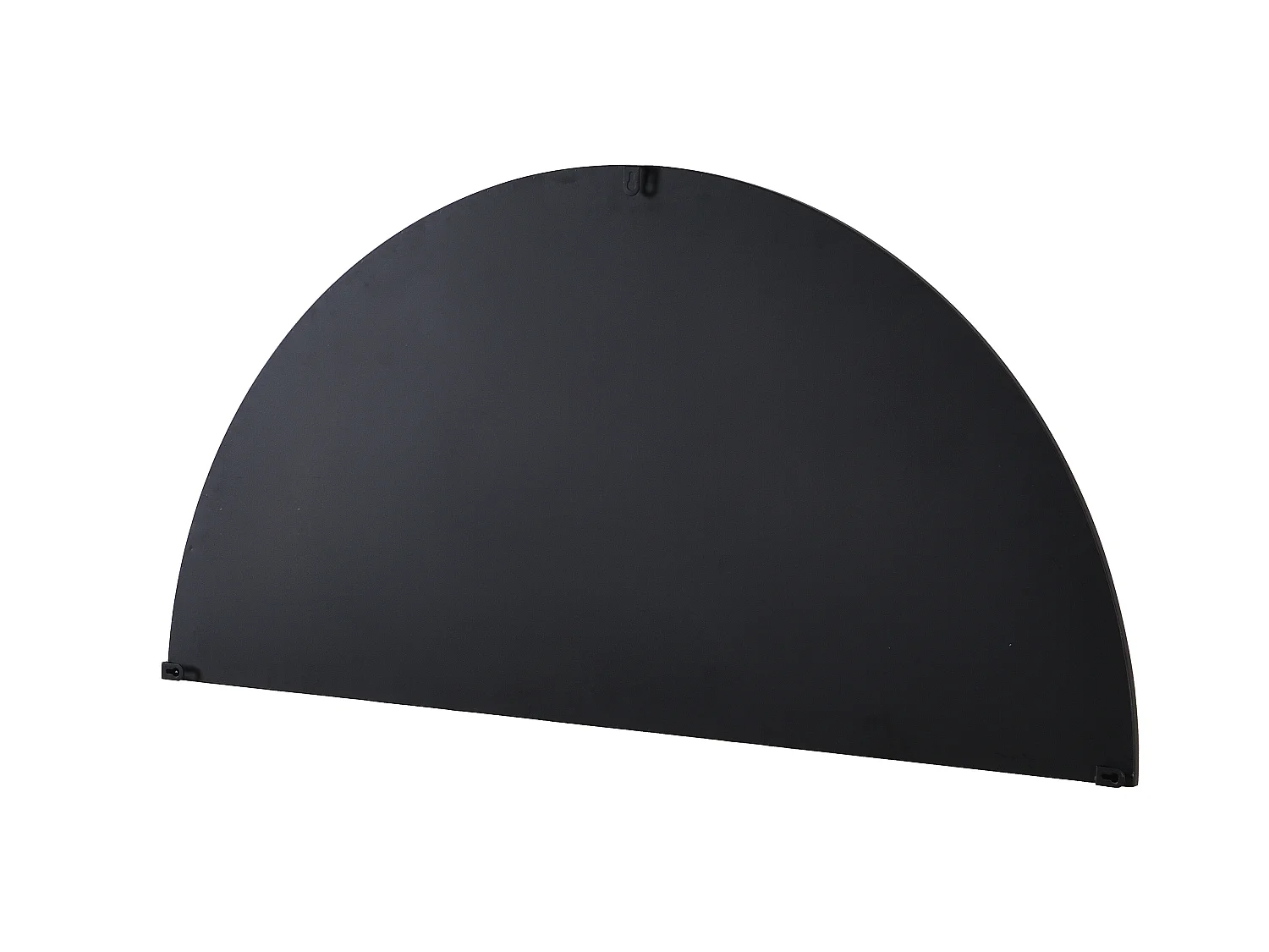 Espejo semicircular design de metal - Ancho 50 x Alt. 100 cm - Negro - GAVRA