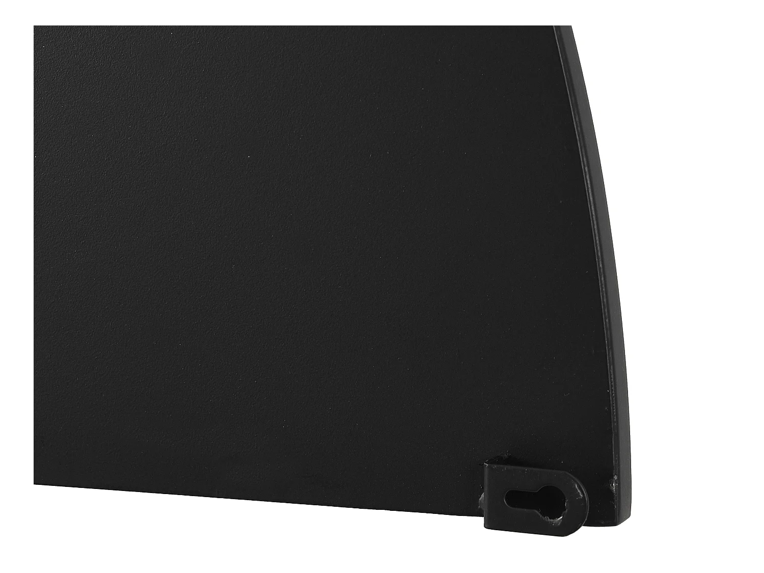 Espejo semicircular design de metal - Ancho 50 x Alt. 100 cm - Negro - GAVRA