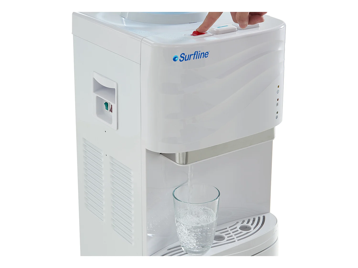 Flaschenwasserspender - Warmes/kaltes Wasser - 12 /18 L - Weiß - FORTEX