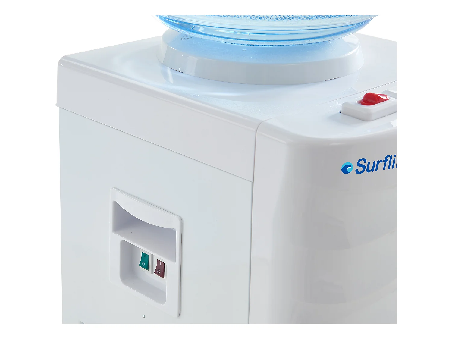 Flaschenwasserspender - Warmes/kaltes Wasser - 12 /18 L - Weiß - FORTEX