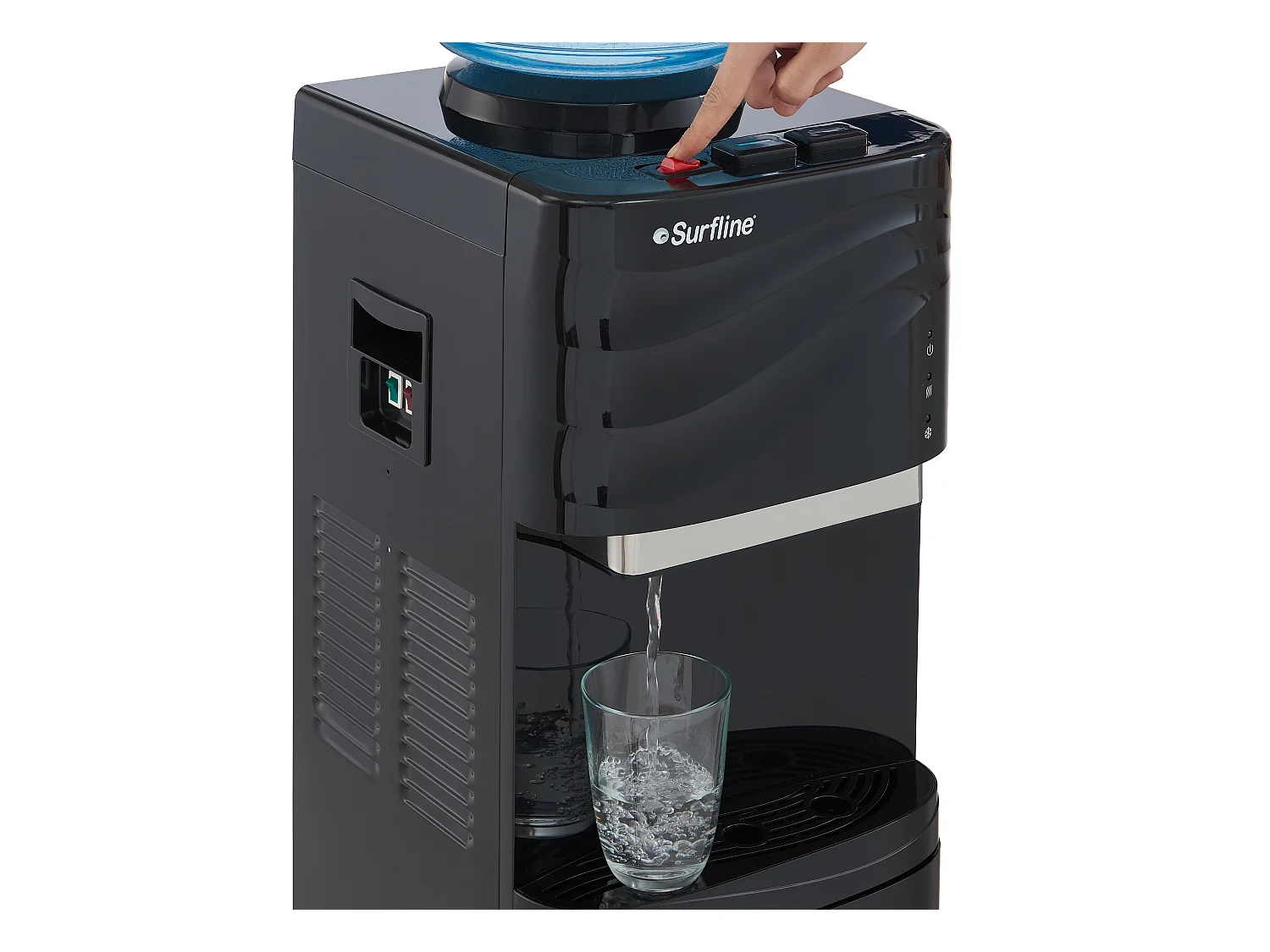 Fuente de agua bombona - agua fría/caliente - 11 /18L - Negro - FORTEX