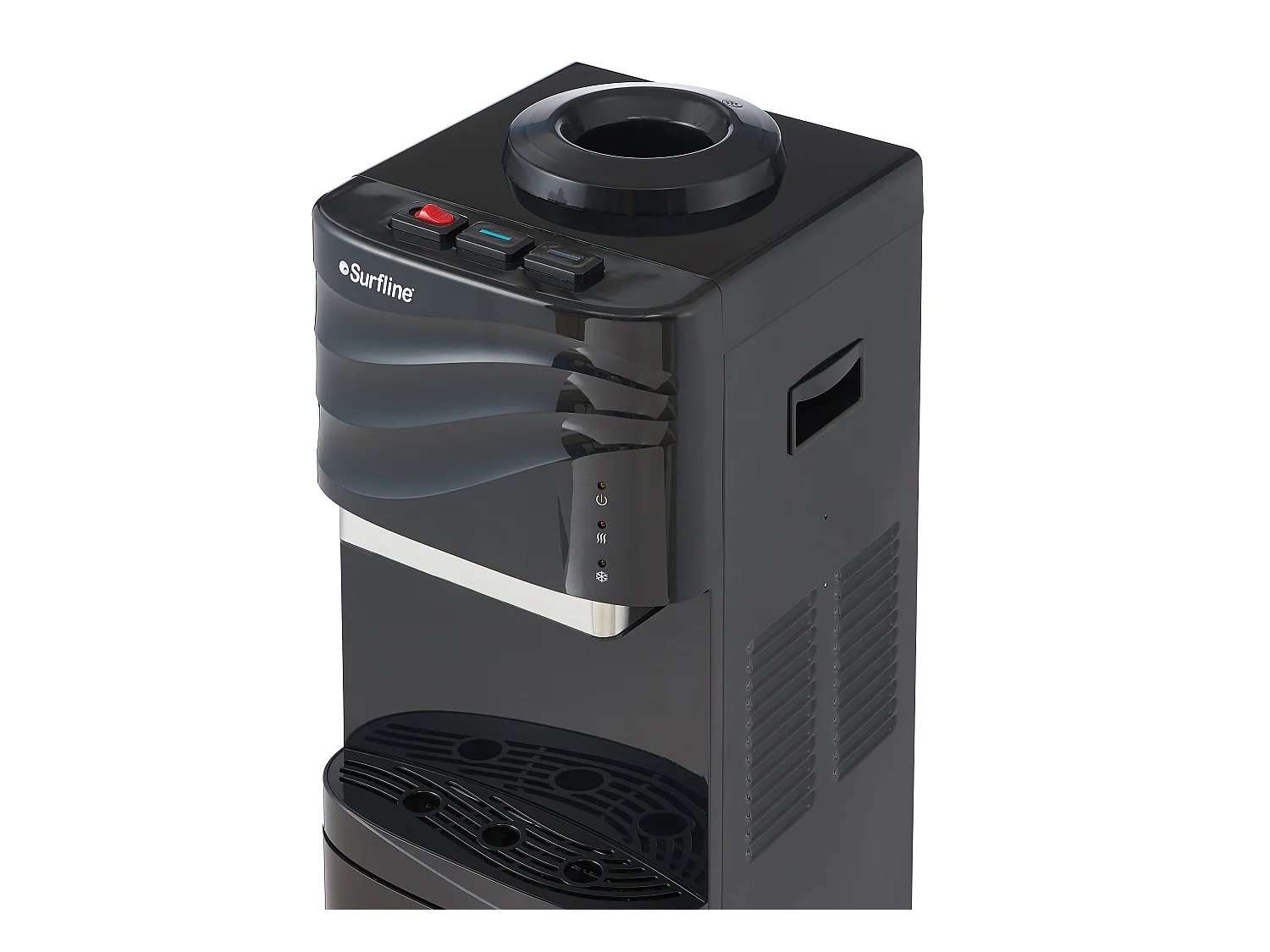 Fuente de agua bombona - agua fría/caliente - 11 /18L - Negro - FORTEX