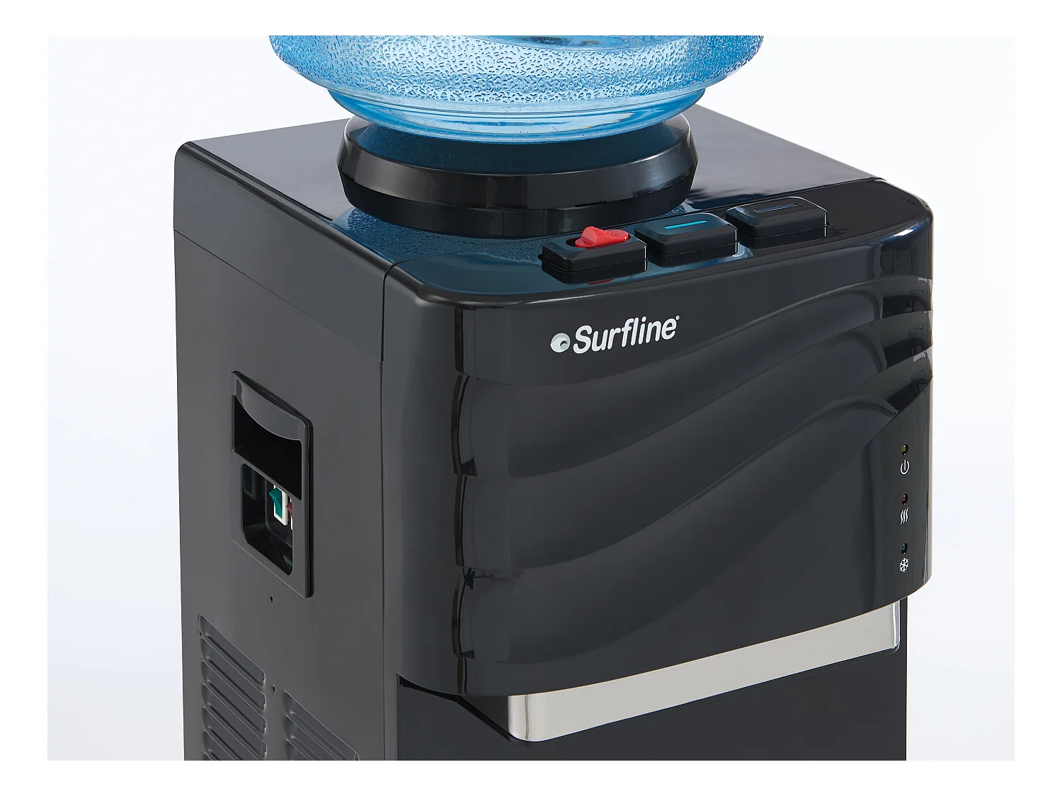 Fuente de agua bombona - agua fría/caliente - 11 /18L - Negro - FORTEX