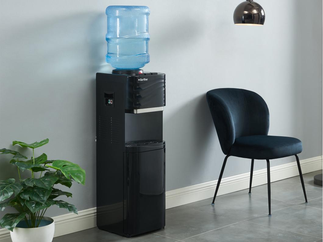 Fuente de agua bombona - agua fría/caliente - 11 /18L - Negro - FORTEX