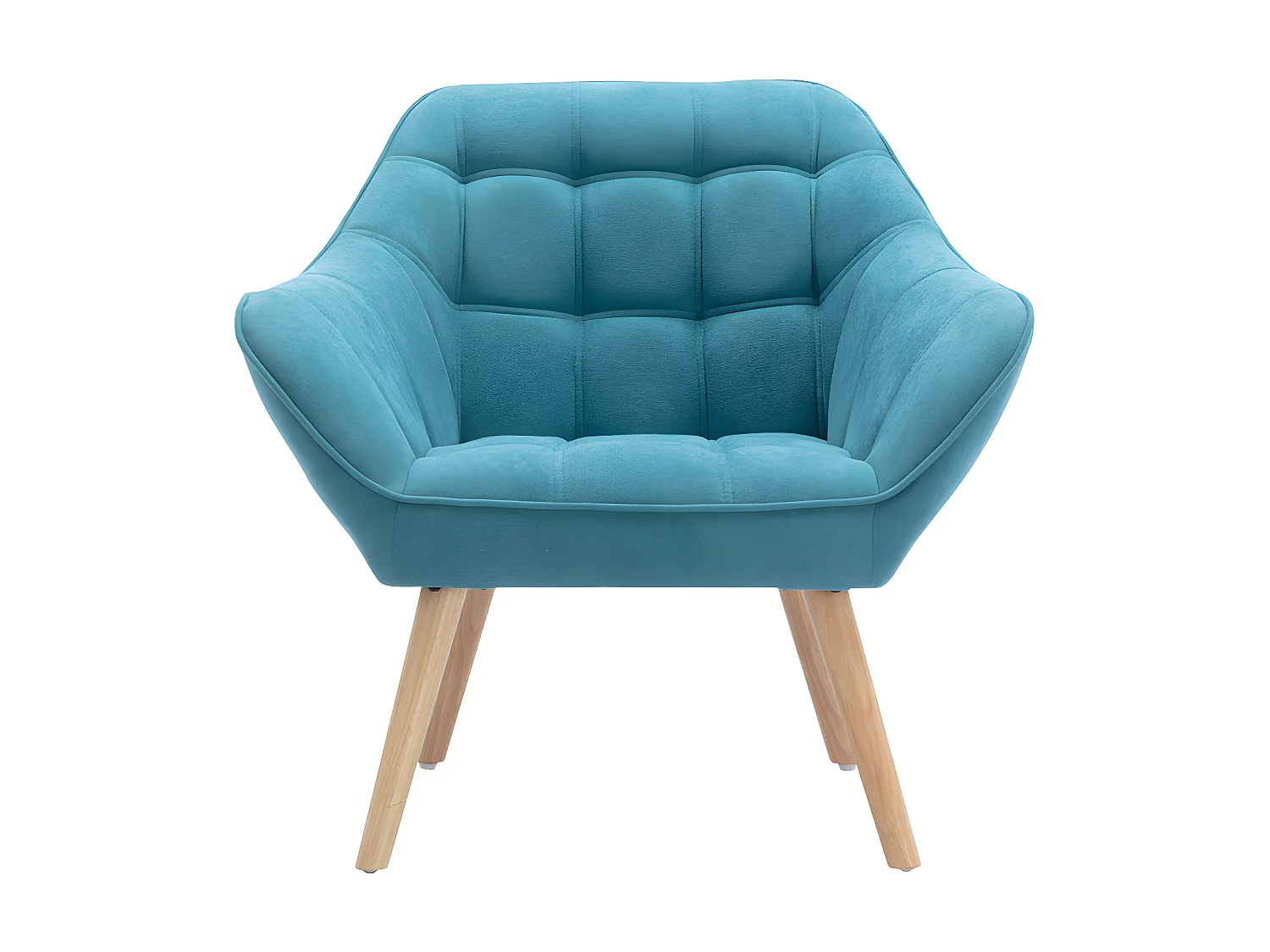 Divano 2 posti e poltrona in Tessuto Blu - CASERTA