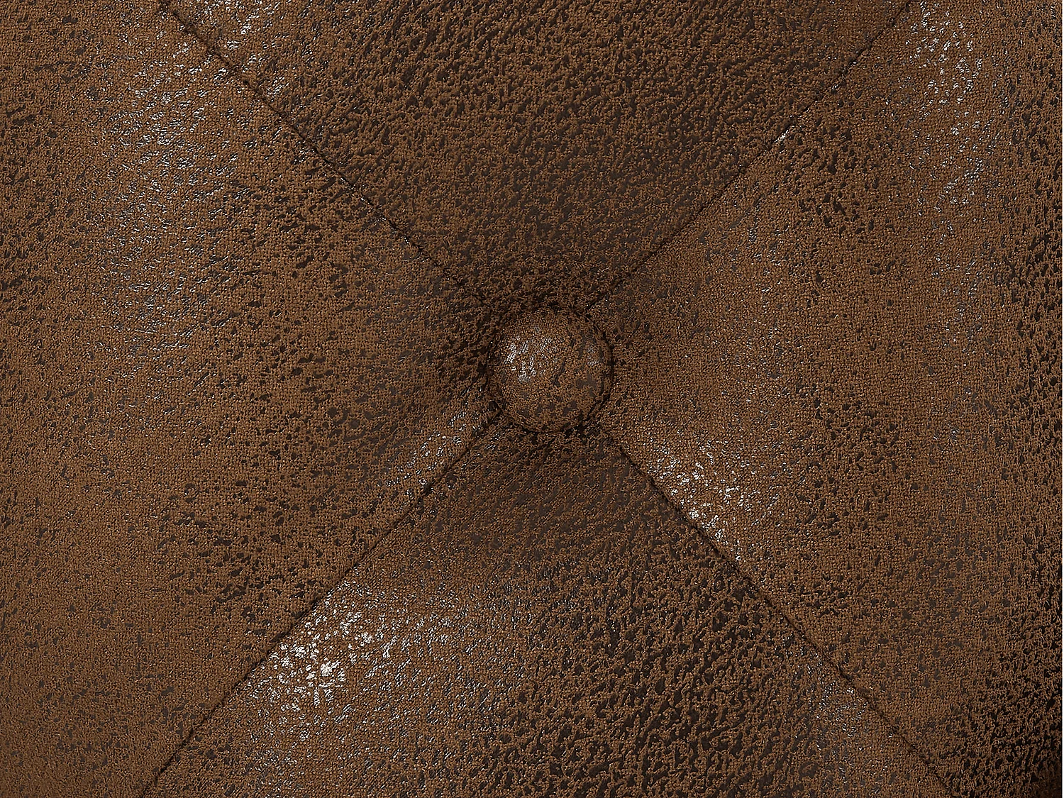 Chesterfield 3-sits soffa i mikrofibermaterial med slitet läderutseende EDWINA