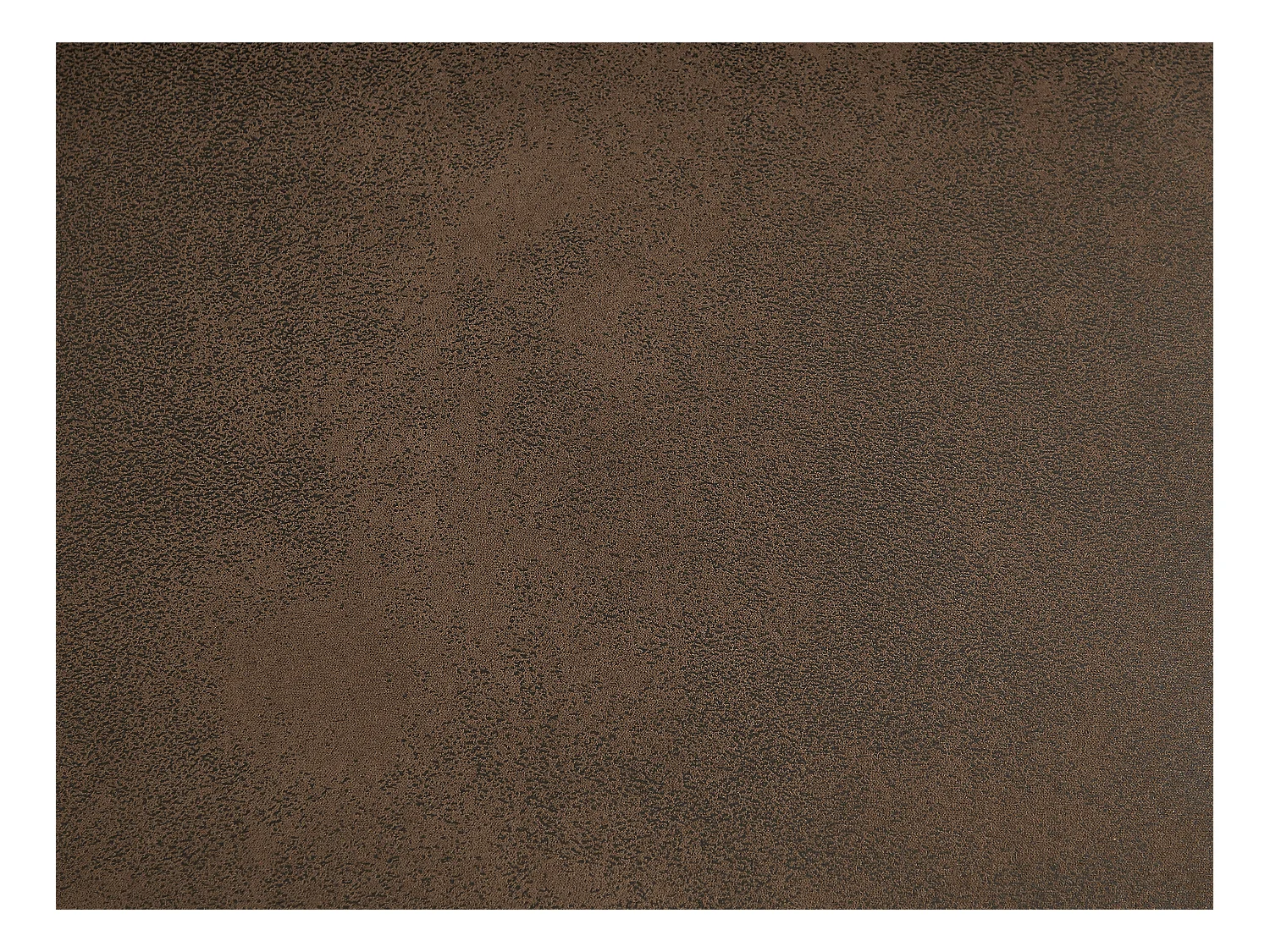 Puf chesterfield de microfibra con acabado de piel envejecida EDWINA